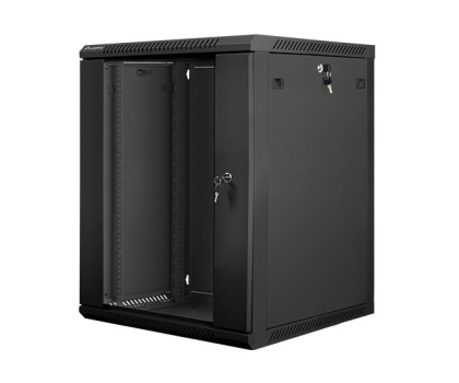 Szafa RACK Lanberg Wisząca 19" 15U 600x600mm jednosekcyjna (czarna)